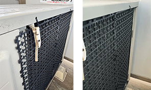 エアコンネット固定後の室外機